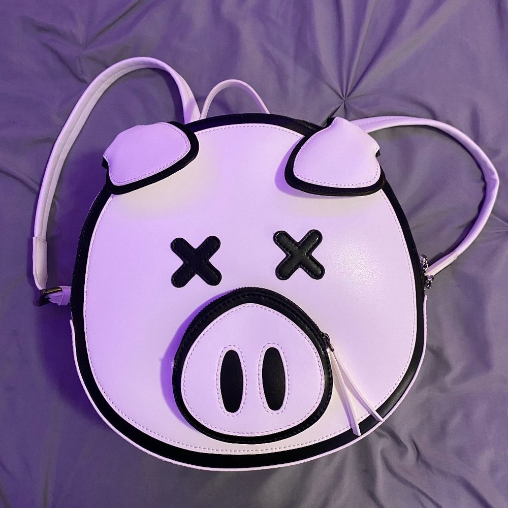 Shane Dawson x Jeffree Star White and Black Pig Backpack